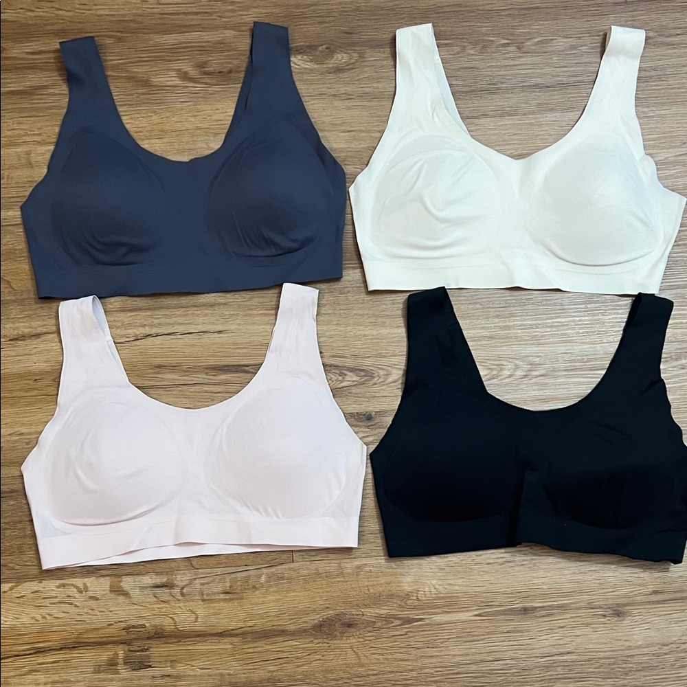 Serra Seamless Bras - Black, Cream, Pink, Gray